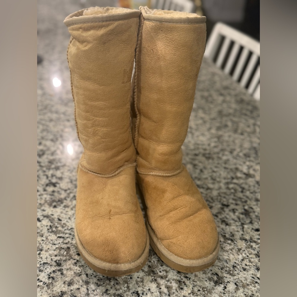 UGG Classic Beige Suede Boots